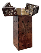 Caja de madera para licor con tapa 