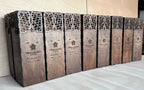 muchas cajas para cliente corporativo para botella en madera
