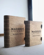 dos tamaños de caja en madera