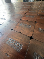 juegos de triqui con tapa en madera marcados para empresa