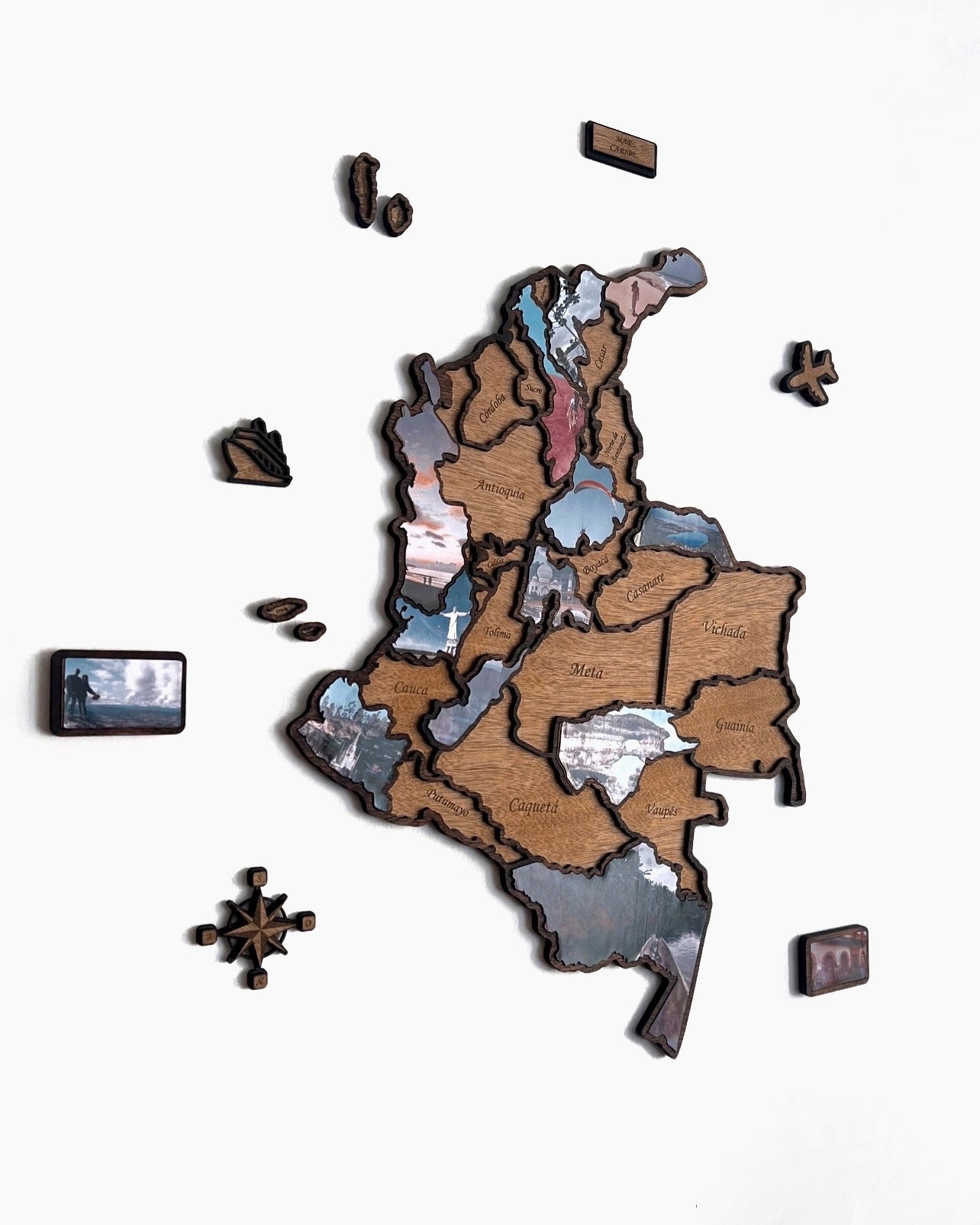 Mapa de Colombia para agregar fotos