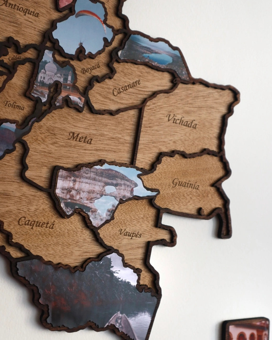 Mapa Colombia tipo rompecabeza