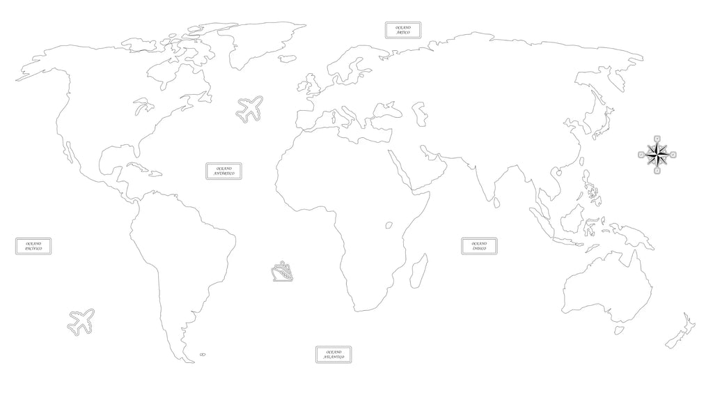 Foto general digital del mapa para resultado final