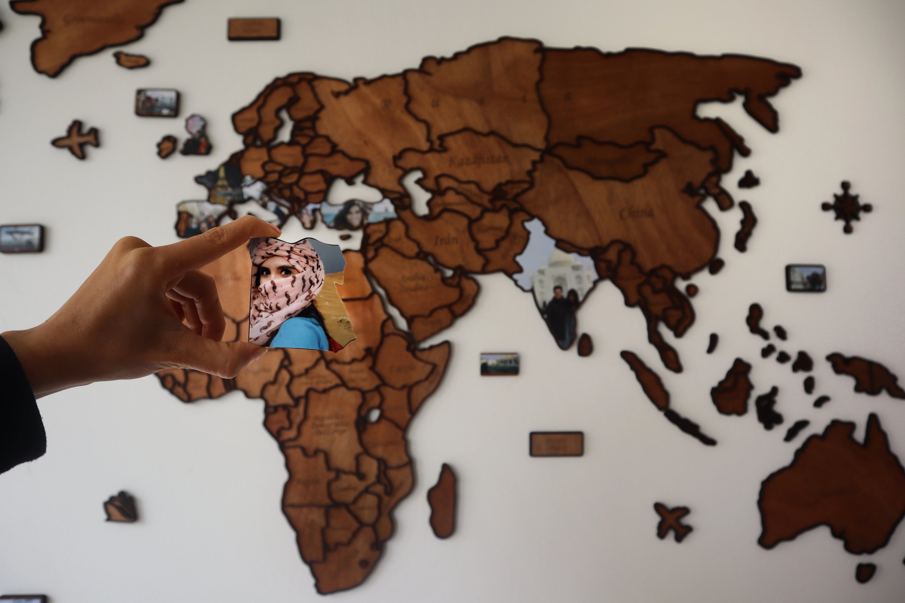 Foto personalizada con la forma de egipto